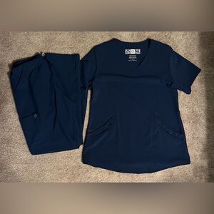 WonderWink Navy Blue Scrub Set